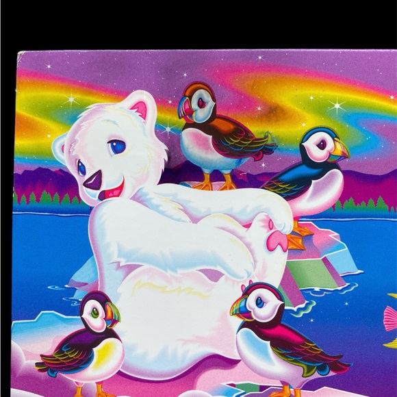 Lisa Frank character pocket folder rainbow chaser roary seal kittens dancing - Picture 5 of 6